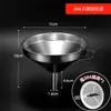 Filtro funil de aço inoxidável para uso doméstico, para filtrar resíduos de óleo, água fervente, licor caseiro e vinho; uma ferramenta para despejar óleo de cozinha