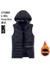 Chaleco de algodón con plumas de alta calidad para hombre, chaqueta acolchada de algodón cálida para otoño e invierno, para comercio exterior transfronterizo