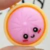 Chaveiro Simulation Xiaolongbao Cola Gotejada PVC Pingente Pequeno Celebridade da Internet Fofo Baozi Cesta de Vapor Pingente Acessório de Presente Infantil