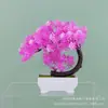 Bonsái de simulación flor artificial planta decorativa bonsái paisaje interior mini cerezo adornos creativos Planta en maceta de loto