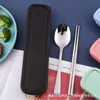 Talheres Ocidentais de Aço Inoxidável Faca de Bife e Garfo Conjunto de Duas Peças Faca, Garfo e Colher Conjunto de Três Peças Garfo e Colher