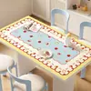 Jogos americanos de mesa de desenho animado, à prova d'água e à prova de óleo, protetor de mesa sem lavagem, estilo ins, resistente ao calor, luxo leve, jogos americanos de mesa de centro de alta qualidade