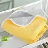 Atacado transfronteiriço nova toalha grossa de duas cores, velo de coral, macia, absorvente, não solta fiapos, não desbota, toalha de lavagem