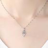 Venta Directa de Fábrica Collar de Plata Pura 999, Moderno y Hermoso, Colgante Estilo Japonés y Coreano, Joyería en Forma de Corazón Más Vendida en Taobao y Tmall