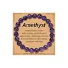Pulsera de Amatista para Mujer, Bolas Redondas de 8 mm, Pulsera de Cristal Amarillo, Joyería para Sanación con Aceites Esenciales y Meditación, Más Vendida en Amazon