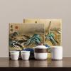 Conjunto de Chá Kung Fu de Porcelana de Jade Branco de Alta Qualidade, Bule com Tampa, Xícara de Chá, Caixa de Presente, Lembrança para Eventos Empresariais para Clientes