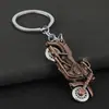 Colgante Llavero de Motocicleta Más Vendido Transfronterizo, un Colgante de Rueda de Motocicleta Realista Que Se Mueve, Decoración Exquisita