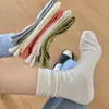 Calcetines Blancos de Rizo para Mujer Calcetines de Media Caña Algodón Puro Ins Calcetines de Confinamiento de Moda Algodón Puro Calcetines Holgados Medias sin Costuras Estilo Japonés