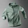 Jaqueta Corta-Vento Masculina Esportiva para Corrida Treinamento Primavera Outono, Impermeável à Prova d'Água Secagem Rápida Ciclismo Caminhada Corta-Vento