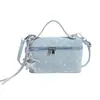 Bolsa Pequena Quadrada Versátil com Estampa de Bolinhas 2026 Nova Casual de Verão Bolsa Pequena Bolsa Transversal Feminina Bolsa de Ombro