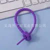 Amarre de cable de silicona colorido de 210 mm con diseño de corazón para guardar cables de datos, cordón llavero para bolsa de muñeca, cordón de almacenamiento simple