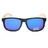 Moda Europea y Americana Patas de Madera de Bambú Bambú Moso Gafas de Sol Clásicas de Viaje para Hombres y Mujeres Marco Verde Camuflaje