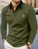 Nueva Camisa Polo de Verano para Hombre con Cuello, Mangas Cortas, Top Deportivo Casual para Golf, Camiseta de Manga Corta con Bloques de Color