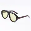 Gafas de Sol Europeas y Americanas de Moda Transfronterizas con Montura Grande para Mujer, Gafas de Sol de Acetato de Gama Alta para Hombre, Gafas de Sol Modernas de Comercio Exterior