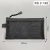Estilo Coreano Bolsa de Papelaria Transparente Simples Bolsa de Armazenamento de Malha Portátil Estojo Grande para Lápis de Estudante Para Provas do Ensino Fundamental II e Ensino Médio