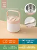 Olla Portátil para Sopa Estudiante Tarro de Sopa Conservación de Calor Taza para Gachas Gachas en Tarro Gachas Portátiles Plástico Lonchera Gran Capacidad Acero Inoxidable 304