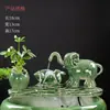 Bacia Cerâmica Automática com Água Circulante para Peixes Aquário Tanque de Peixes Filtro Piscina Peixes Fonte Cascata Paisagem Decoração Decoração Água Circulante