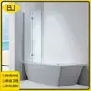 Divisória de Vidro Temperado Simples Retangular para Banheiro Aço Inoxidável 304 Painel de Box para Banho América do Norte Transfronteiriço Exportar Exportar