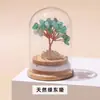 Garrafa de Desejos com Pedras de Cristal Naturais Árvore da Fortuna Enfeites de Mesa para Escritório Enfeites de Cristal Árvore de Cristal Artesanato Venda por Atacado