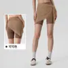 Saia-Short Esportiva de Peça Única com Amarração Cobre Quadril Cobertura de Bumbum Anti-Constrangimento Bloqueio Fio de Rede Leve Respirável Bloqueio Cobertura de Saia Curta