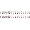 Puntas de Uñas Forma de Almendra Cielo Estrellado Chica Caliente, 30 Piezas Pegatinas Francesas Texturizadas para Uñas, Uñas Portátiles Ojo de Gato Más Vendidas Transfronterizas