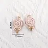 Pingentes de Liga Metálica Rosa Esmaltada Acessórios para Joias DIY Estrela do Mar Flor Chaveiro Encantos Acessórios para Brincos