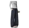 Pantalones Casuales Rectos de Estilo Americano para Comercio Exterior Transfronterizo, Estilo Deportivo al Aire Libre de Verano, Líneas de Bloques de Color, Pantalones Curvos Sueltos y Caídos para Hombre