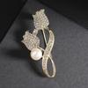 Estilo Nacional moda vintage borboleta flor broche feminino de alta qualidade Pearl tassel corsage cheongsam coat acessórios pino