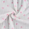 Conjunto de Pijama de Dos Piezas de Punto con Estampado de Corazones, Nuevo Estilo Primavera y Verano Europeo y Americano, Suave y Amigable con la Piel, Ropa de Casa para Mujer al por Mayor Transfronteriza