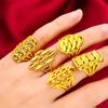 Anillo de Flor Grande para Mujer 2023 Apertura Anillo de Flor Grande para Mujer Venta al por Mayor Vietnam Shagin Anillo de Flor Grande para Mujer