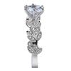 Europeu e Americano AliExpress Comércio Exterior Flor e Folha Anel Pulseira Cristal Austríaco Banhado A Platina Anel Folha Anel De Casamento Feminino