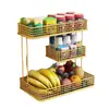 Bandeja de Frutas Sala de Estar Mesa de Café Hogar Bandeja de Frutas Multicapa Cesta de Almacenamiento Estante de Almacenamiento de Frutas Bandeja de Almacenamiento de Snacks Cesta de Frutas
