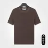 Estilo Old Money Casual Tricô Manga Curta Masculino Verão Leve Estilo Maduro Manga com Punho Camiseta Toque de Luxo Slim Fit Ombro Correto Manga Meia