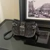 Bolso de color liso a la moda, tendencia estilo coreano, nuevo modelo 2026, casual, único, elegante, alto valor estético, bolso con textura para hombro y axila