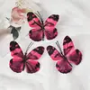 Borboleta Colorida de Tecido Simulada Impressão 3D Acessórios de Adorno de Cabeça Antigos Pacote de Material para Grampo de Cabelo DIY Fotografia Arte Floral