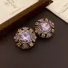 Pendientes de Borla Geométricos con Forma de Gota de Agua Incrustados con Diamantes Estilo Retro Mediados de Siglo, Pendientes de Lujo Ligero y de Alta Gama, Pendientes de Moda y Elegantes con Personalidad