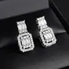Aretes con un Toque de Lujo Ligero y de Gama Alta, Accesorios para Orejas para Transmisiones en Vivo de Comercio Exterior, Al Por Mayor Exagerados, Regalo para Novia, Novia E019