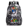Mochila Escolar Unisex Casual para Viaje, Super Mario Star, Estudiante Joven, Transfronteriza