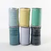 Fita elástica colorida em estoque em várias especificações, fita elástica lisa para roupas, cós, punhos e fábrica de cinta elástica