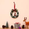 Novas Decorações de Natal Transfronteiriças Árvore de Cedro Árvore de Natal Cena Pingente Redondo Pequeno Suprimentos para Decoração de Cena