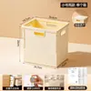 Caja de almacenamiento plegable para libros de texto BNBSDesk, caja de almacenamiento de libros a prueba de polvo portátil para dormitorio de estudiante, con tapa