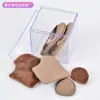 Esponja de Polvo de Chocolate que No Absorbe el Polvo, Doble Uso para Aplicaciones Secas y Húmedas, Esponja con Superficie de Galleta de Chocolate Afelpada, Set de Esponjas de Polvo