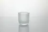 Taza Moderna de Vidrio Transparente para Velas Aromáticas Portavelas de Vidrio Transparente Espesado Adornos Decorativos Taza Vacía para Velas