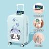 Mala Multifuncional, Mala Trolley Popular Cinnamoroll para Mulheres, Mala de Viagem Leve com Rodas Universais e Fechadura de Combinação, Colaboração Anime