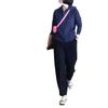 66859 Grande Beleza Yiyuan Primavera 2023 Novo Casaco com Capuz de Cor Sólida Calça Casual Moda Feminina Emagrecedor Tendência