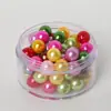 Materiales DIY de Perlas Perlas Decorativas Blanco Roto de Agujero Recto Cuentas en Hilo Accesorios para Joyería Perla de Imitación ABS Hecha a Mano Perlas Sueltas