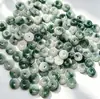 Jadeíta de Grau A de Mianmar com Padrões Florais, Espaçadores de Jade, Acessórios para Pulseira e Colar DIY, Moedas Pequenas de Jade, Pingentes de Paz de Jadeíta Atacado