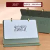 Calendario de Escritorio Festivo Rojo Año del Cordero 2027 Calendario de Oficina Calendario Mensual Adorno Regalo Corporativo Calendario de Escritorio con Logo Personalizado