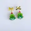 Novas Contas de Vidro Cristal Pingente Árvore de Natal DIY Pulseira Brincos Colar Joias Material Contas