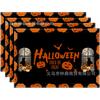 Temu Rebaja Caliente Nuevo Mantel de Halloween Patrón de Calabaza Gótica Material de Lino Mantel de Halloween Americano
